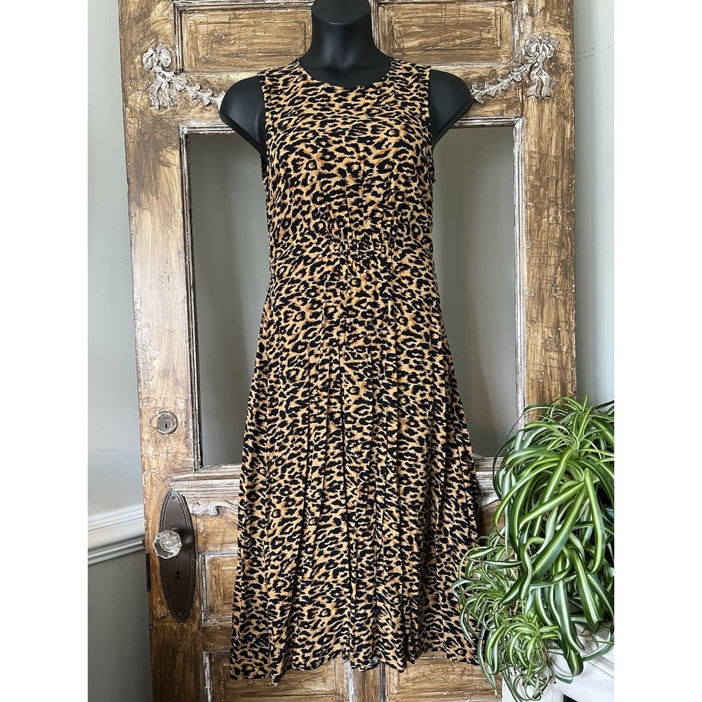 Beach Lunch Lounge Leopard Maxi Back‎ Cutout M